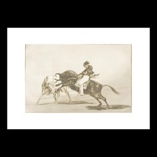 Goya - The Same Ceballos, Mounted on Another Bull, Breaks Short Spears in the Ri