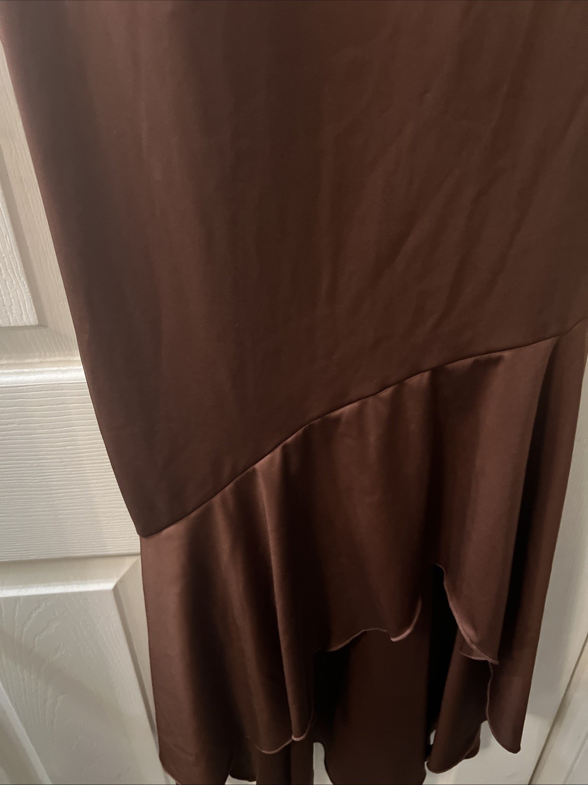 Popilush Corset Dress Built in Shapewear Women V-Neck Maxi Formal Dress BROWN XL image 5