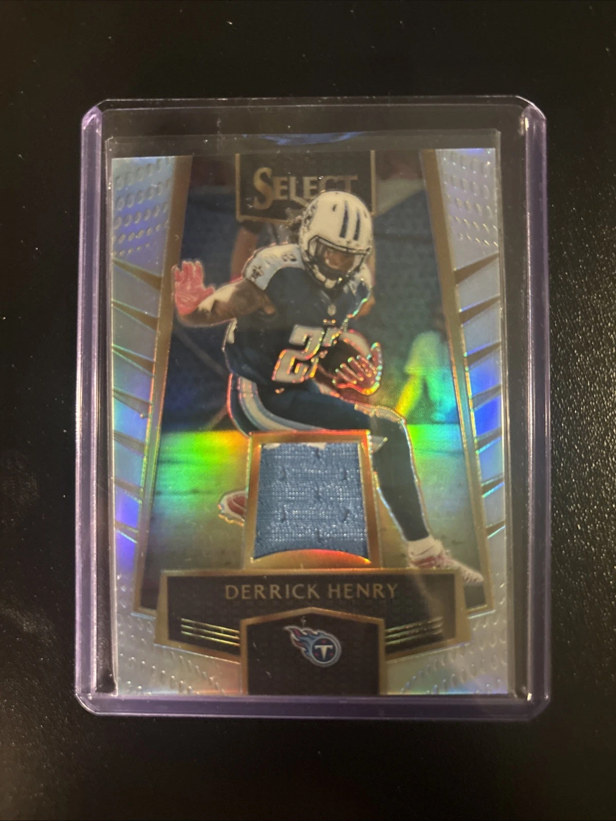 Derrick Henry Panini Select Select Swatch #52 Black Prizm 1/1