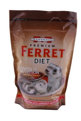 Marshall Premium Ferret Diet 4 Pound Food Bag Pellet