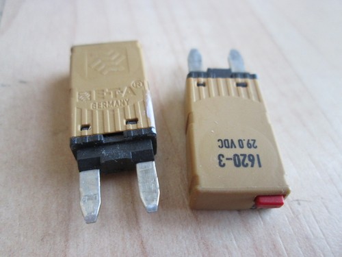 Lot (2) E-T-A Automotive Circuit Breaker 1620-3 1620-3-5A 5A ATM Mini #M147PH