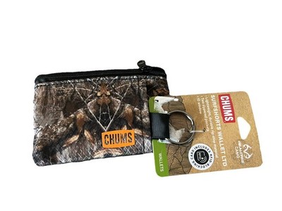Chums Surfshorts Wallet LTD One Size Real Tree Edge RFID ID Window New