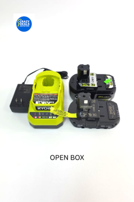 #ad Ryobi ONE 18V Battery Starter Kit 2.0Ah 4.0Ah Batteries amp; Charger $74.99