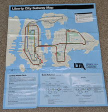 Grand Theft Auto IV Liberty City Street Map ONLY Microsoft Xbox 360