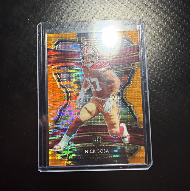 Panini 2019 Select Nick Bosa RC #48 Concourse Orange Pulsar Prizm /11