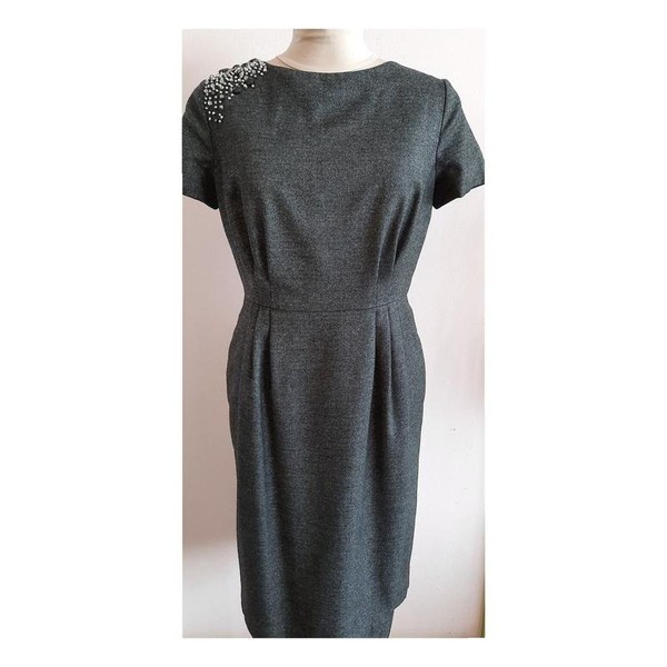 Women Blumarine Dress Grey Wool 36