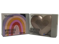 Wireless Bluetooth Speakers Vivitar Rainbow  Heart Shaped Target Bullseye New