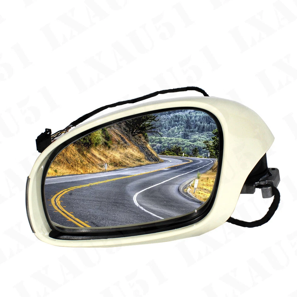 Espejo retrovisor izquierdo con luz giratoria térmica pintado beige crema para VW Beetle 2006-2009 Foto 2 de 4