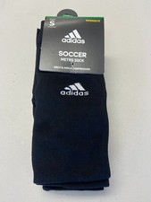 Adidas Soccer Metro Sock Black Arch Ankle Compression Size S 3 Pack