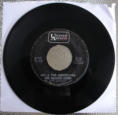 Jay & The Americans 45 RPM Record-Some Enchanted Evening