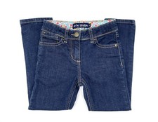 EUC Mini Boden Little Girls Slim Fit Jeans / Denim Pants In Dark / Navy Blue 5