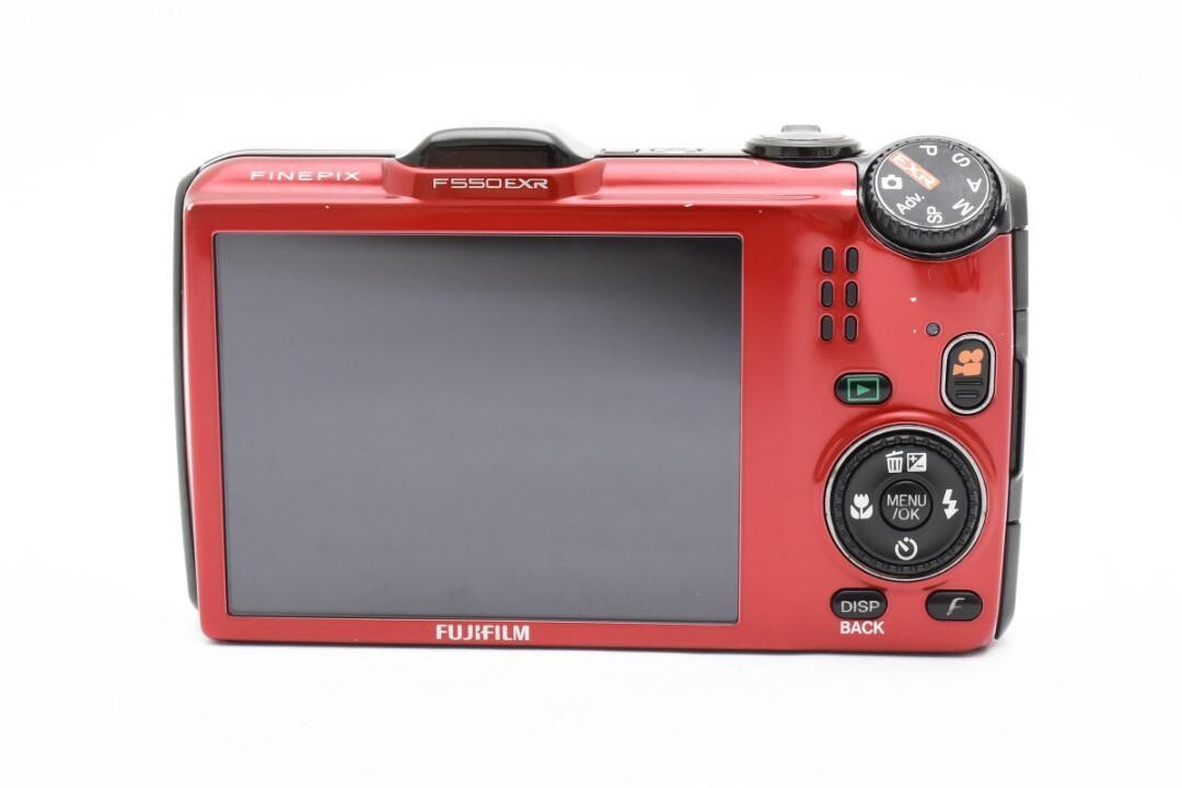 FUJIFILM FinePix F550EXR Red Digital Camera 16MP 15x Optical