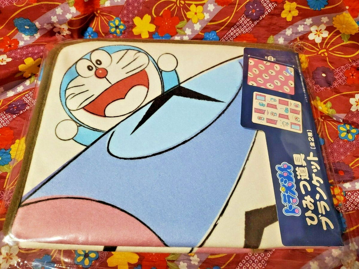 L Doraemon Secret Tool Blanket Time Huroshiki 100cm Japan Imported