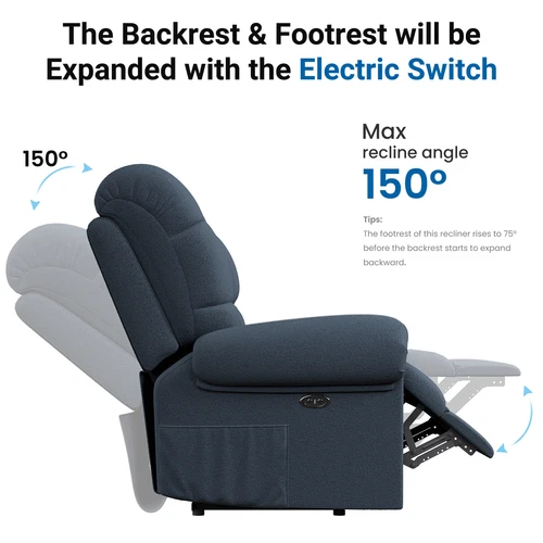Rise Recline Recliner Electric Power Lift Chair Armchair Mobility Disability - Picture 9 of 57