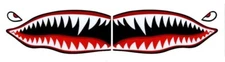 Flying Tigers shark teeth decal sticker 3” tall x 7” long WWII Military Airplane