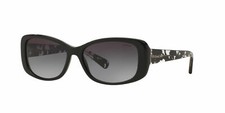 NWT Coach Women's HC8168 534811 l156 BLACKW/GREY GRADIENT Sunglasses 56m