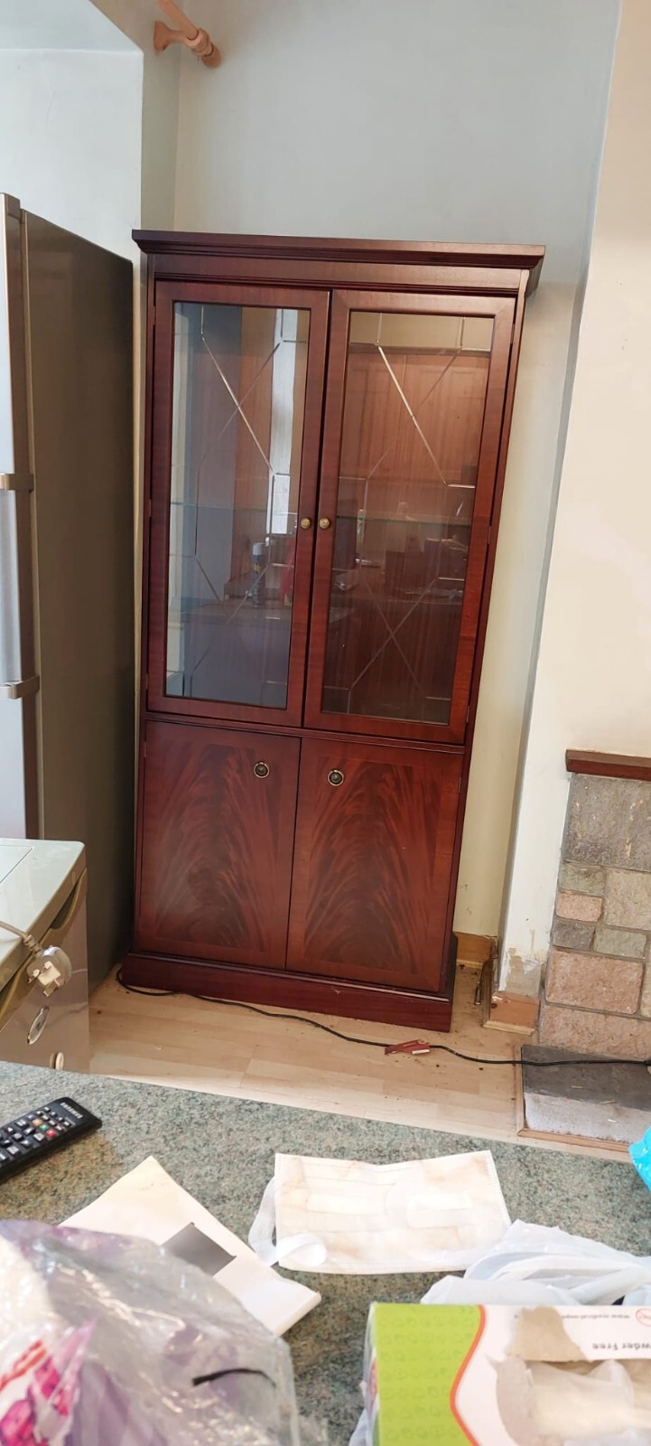 Display with glass doors used eBay