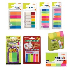 Stick'n Sticky Post Script Paper Film Index Bookmark Tab Flags Stick & Remove It