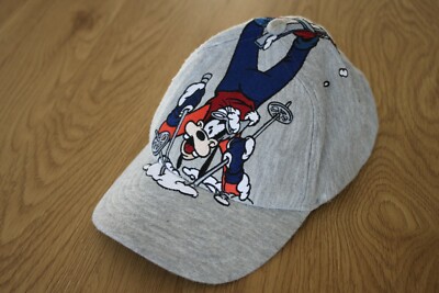 Vintage 90er 00er Disney Goofie Winter Skifahren Baseball Cap 