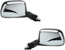 Mirrors For Ford Truck Bronco 1992 1993 1994 1995 1996 Power Chrome Pair