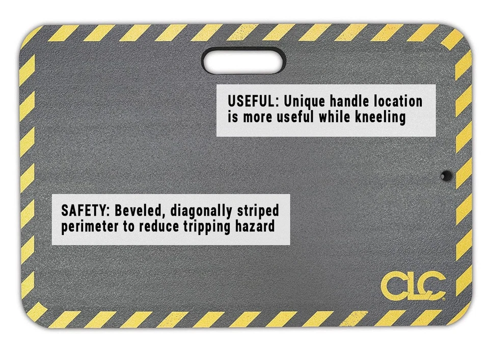 Black 14x21 Inch Comfortable Shock Absorption Kneeling Pad with Handle - Image 3 of 4