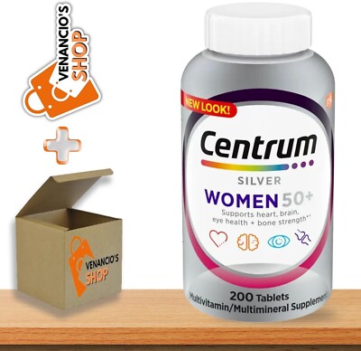 Centrum  Silver Complete Vitamin 200 Tabs Women 50+  Expiration Date 02/2025