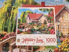 Country Hideaway 1000 Piece Jigsaw Puzzle Memory Lane Master Pieces 26.75 x 19.2