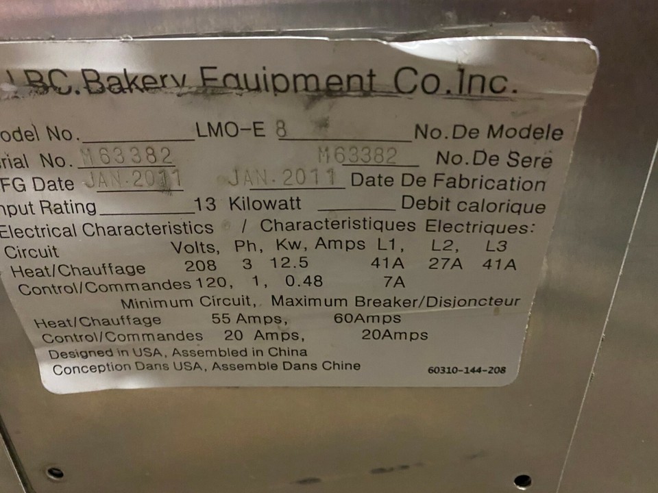 LBC Model LMO-E8 Mini Rack Oven/ Proofer Great Oven! #212 | eBay