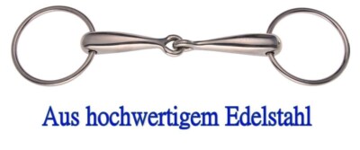 Pferdegebiss German Silver - D-Ring Wassertrense Maulfreundlich