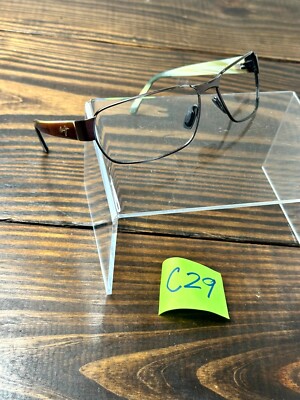 Maui Jim Coral MJ-249-19M Men's Brown Rectangular Full Rim