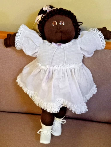 Vintage "The Little People" Soft Sculpture Cabbage Patch Kids Doll -Certificates