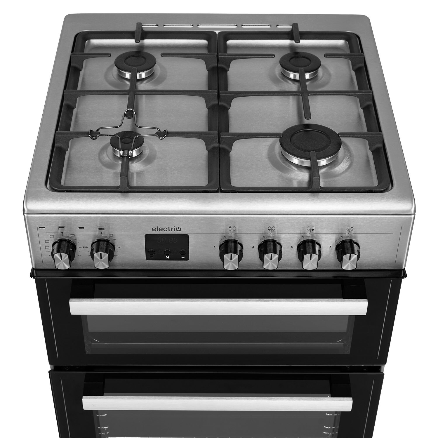 electriQ 60cm Dual Fuel Cooker Stainless Steel EQDFC360SS