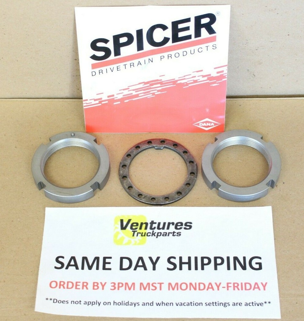 Dana 44/GM 10 Bolt 4x4 Front Axle Spindle Nut Set Ford Chevy Dodge