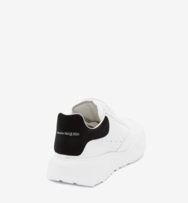 Alexander McQueen Sneaker Weiß Leder Schwarz   Original   Luxury  UVP 425 