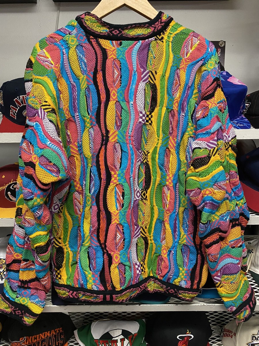 VTG COOGI Australia Multicolor 3D Textured Chunky Knit 90s VTG COOGI Australia Multicolor 3D Textured Chunky Knit 90s