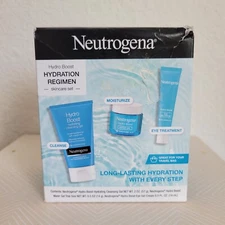Neutrogena Hydro Boost Hydration Regimen Skin Care Set For Smooth Skin Eye Area