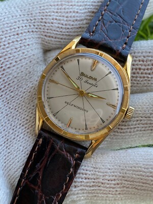 Bulova 30 Jewels Watch Automatic Cal.10 BZAC Mens 33mm Swiss Made