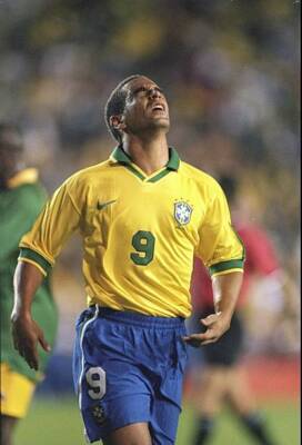 Crizam Casar de Oliviera of Brazil looks on during a CONCACAF - 1998 Old Photo
