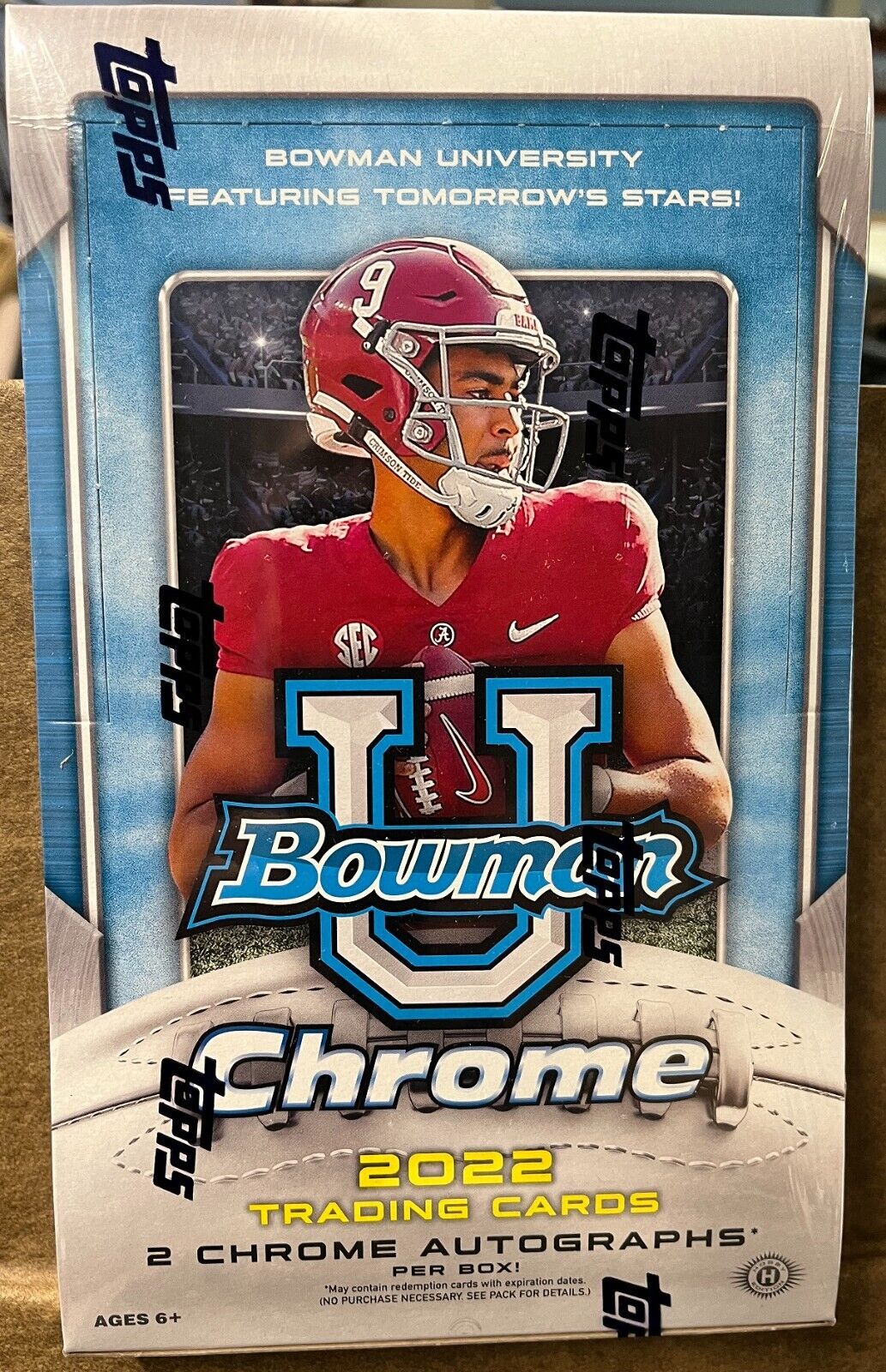 202223 Bowman Chrome University Football Hobby Box eBay