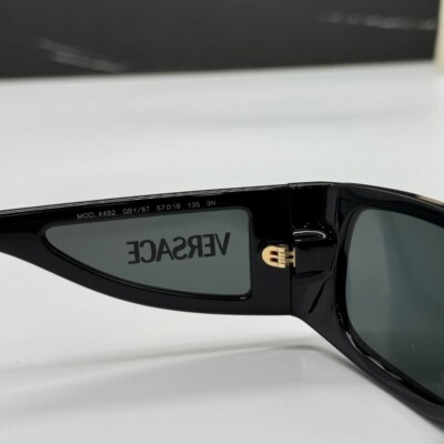 NEW MOD 4482 GB1/87 VERSACE BLACK SHIELD VE4482 GB187 UNISEX