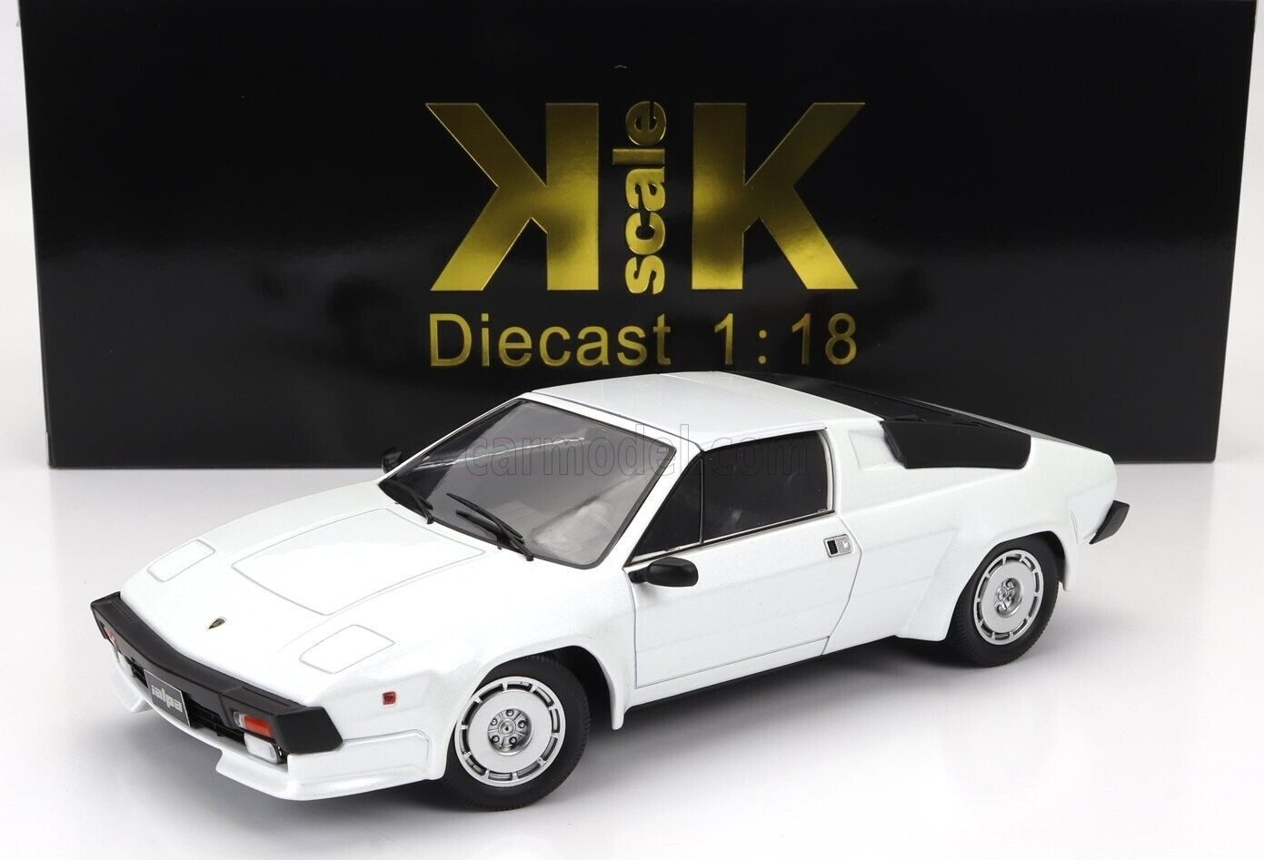1:18 KK SCALE Lamborghini Jalpa 3500 White Metallic 1982 +Rem.Hardtop KKDC181282