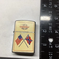 VINTAGE LIGHTER POCKET FIRE 🔥100th CENTENNIAL 1861-1961 SHOP & SAVE ROYAL STAR