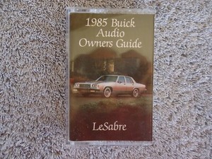 85 buick lesabre audio owners guide cassette ebay ebay