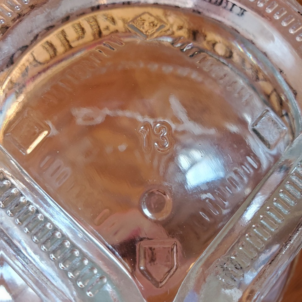 Cooperstown Distillery Abner Doubleday Baseball Empty Bourbon Bottle