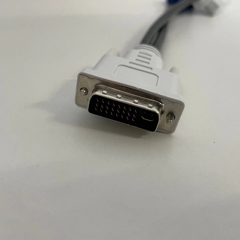 Genuine Dell DVI-i Dual Link to DVI & VGA Monitor Splitter Adapter Cable 0X2026 - Image 3 of 4