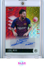 LIONEL MESSI 3/5 AUTO  TOPPS FINEST UEFA CLUB  COMP 2025/26 SMALL DENT  BA-LM