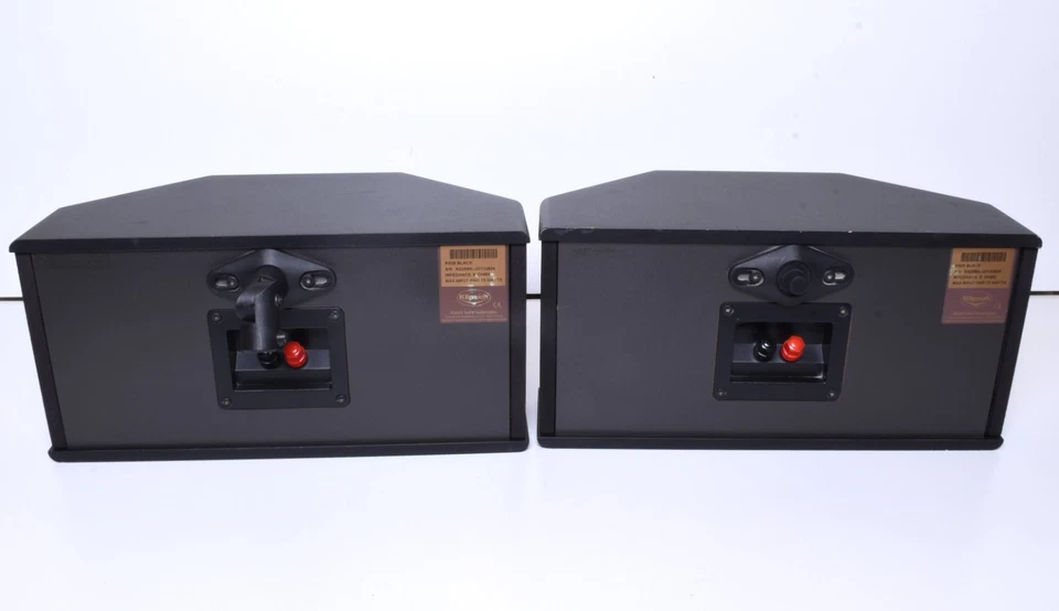 Par de altavoces envolventes Klipsch RS-25 serie de referencia negros probados y funcionando Foto 4 de 4