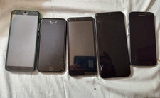 Lot of 5 Used Cell Phones Parts/Repair Does not turn on, iPhone, verizon, others