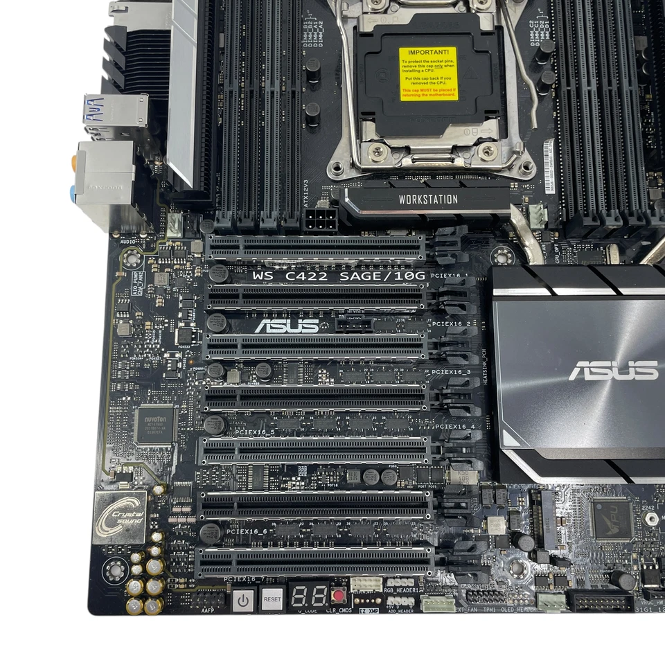 Placa madre ASUS WS C422 SAGE/10G LGA2066 ECC DDR4 M.2 U.2 C422 #U9954 (AR) Foto 4 de 4