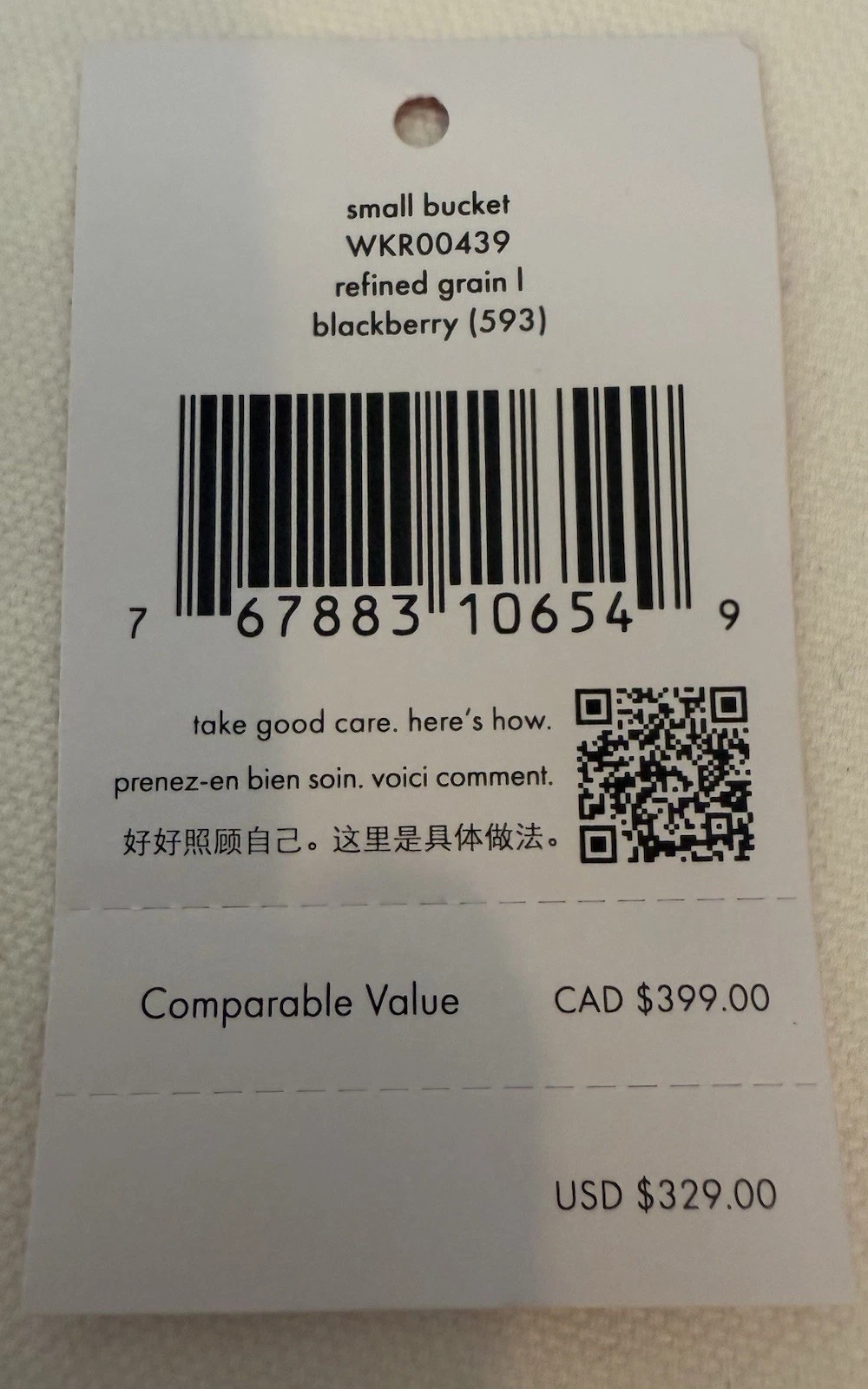 Borsa a tracolla Kate Spade Darcy secchiello mora viola pelle nuova con etichette